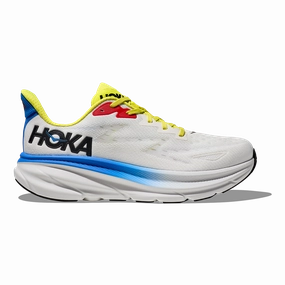 Hoka Clifton 9 - Blanc de Blanc - Virtual Blue Lightweight Outsole EvaMidsole