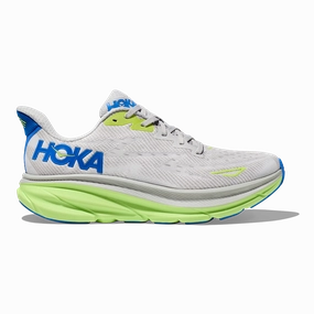 early morning run Hoka Clifton 9 - Stardust - Electric Cobalt