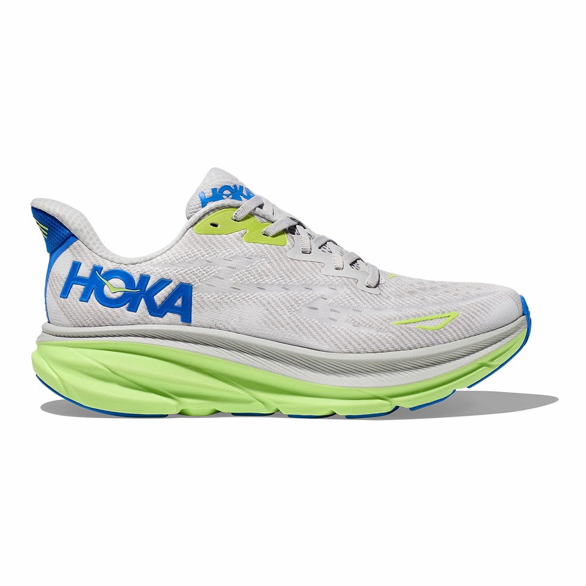 Hoka Clifton 9 - Stardust - Electric Cobalt bold - patterns - style shoes pointed - toe shoes