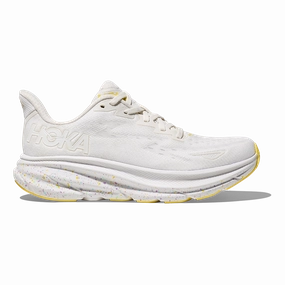 Hoka Clifton 9 - White - Lemonade Removable liners