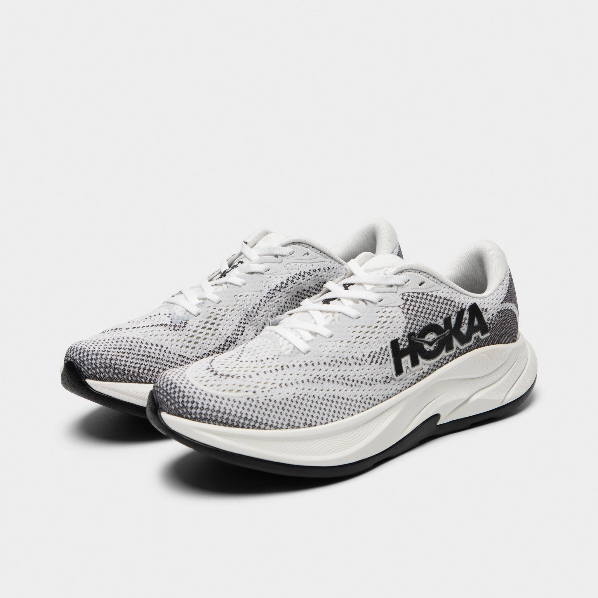 Street Fashion Grippy Sole Hoka Rincon 4 White / Black