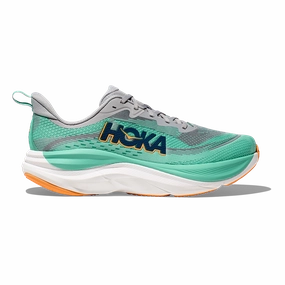 Hoka Skyflow - Stellar Grey - Shoreline plant - themed running option Supportive footwear