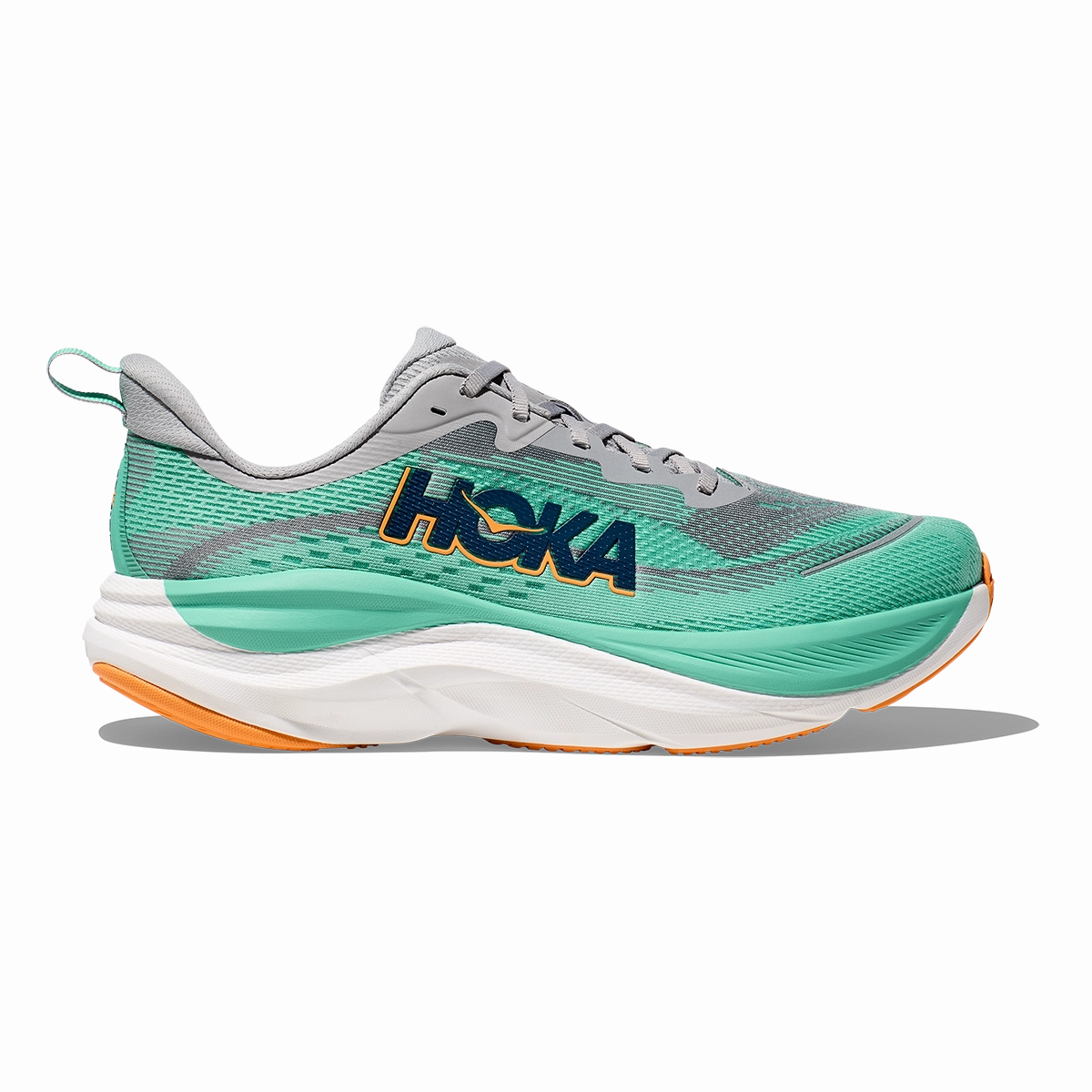 reflective details shoes carbon - fiber midsole shoes Hoka Skyflow - Stellar Grey - Shoreline