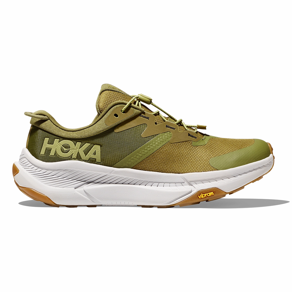 Hoka Transport - Avocado - Harbor Mist long - term use shoe durability running for community events