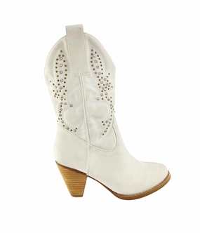 Flexible Frame Urban Traveler Houston Western Boots In White
