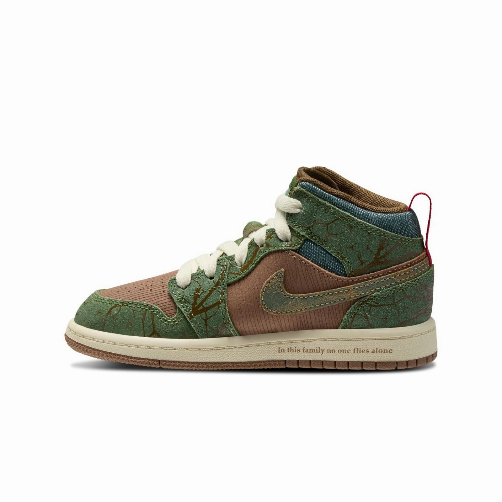 Air Jordan 1 Mid Sneaker School FQ8102-200 Molded Heel Counter