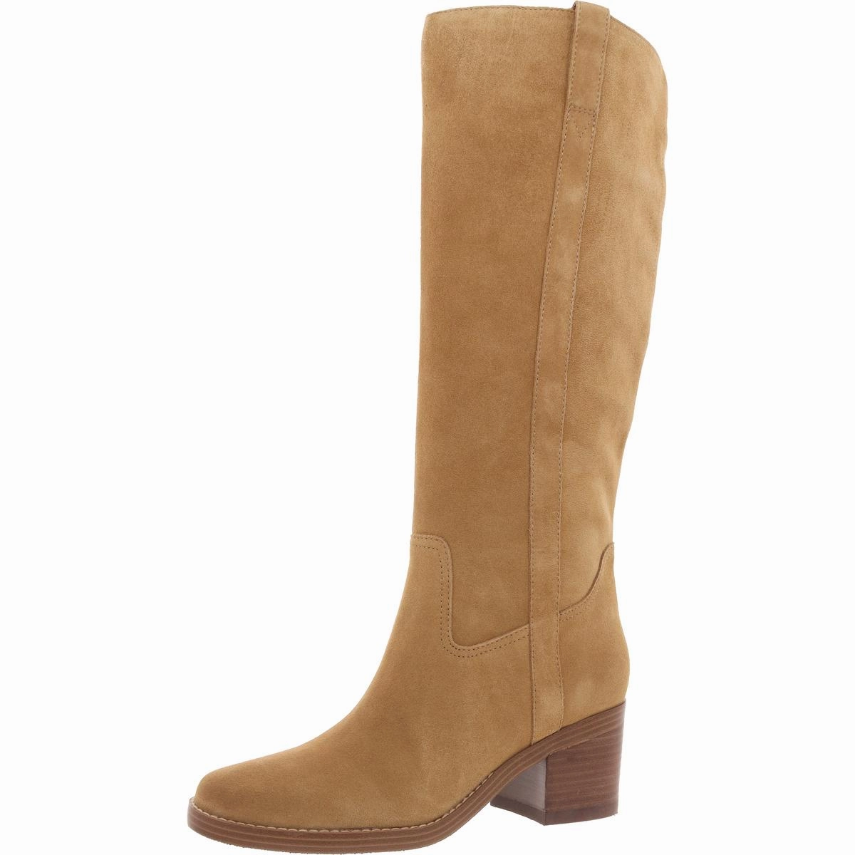 Hydria Womens Block Heel Knee-High Boots Quick Drying Rainy Day Commuter