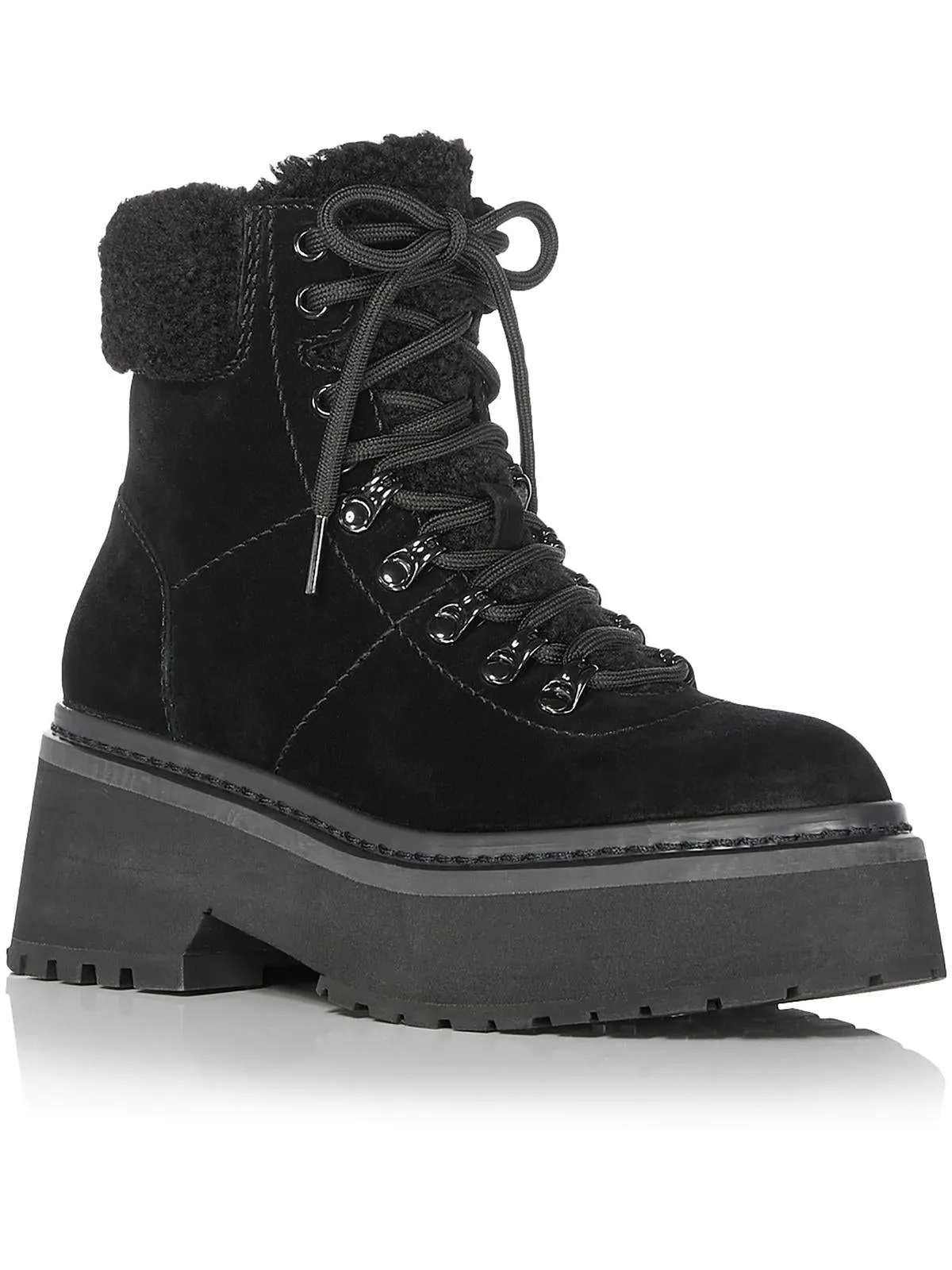 Thea Womens Suede Zipper Winter & Snow Boots Stable Ankle Minimal Design
