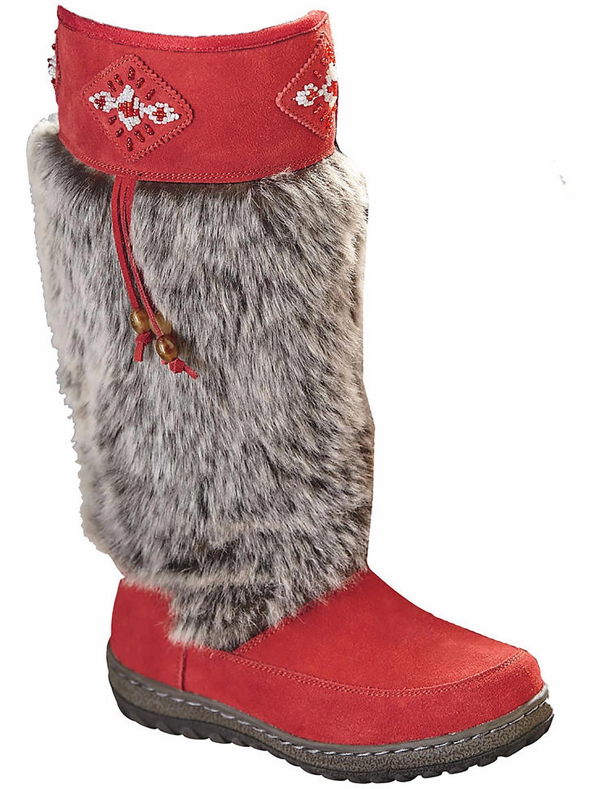 Durable Shell City Walking Nika Womens Water Resistant Faux Fur Lined Knee-High Boots