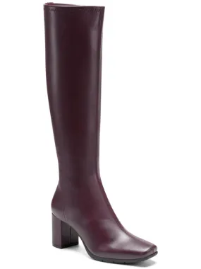 Anti-Skid Thermal Barrier Micah Womens Stretch Block Heel Knee-High Boots
