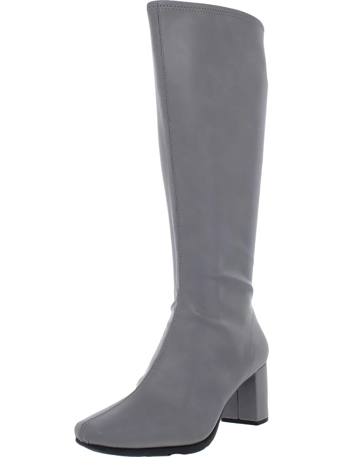 Fashionable Comfort Micah Womens Stretch Block Heel Knee-High Boots