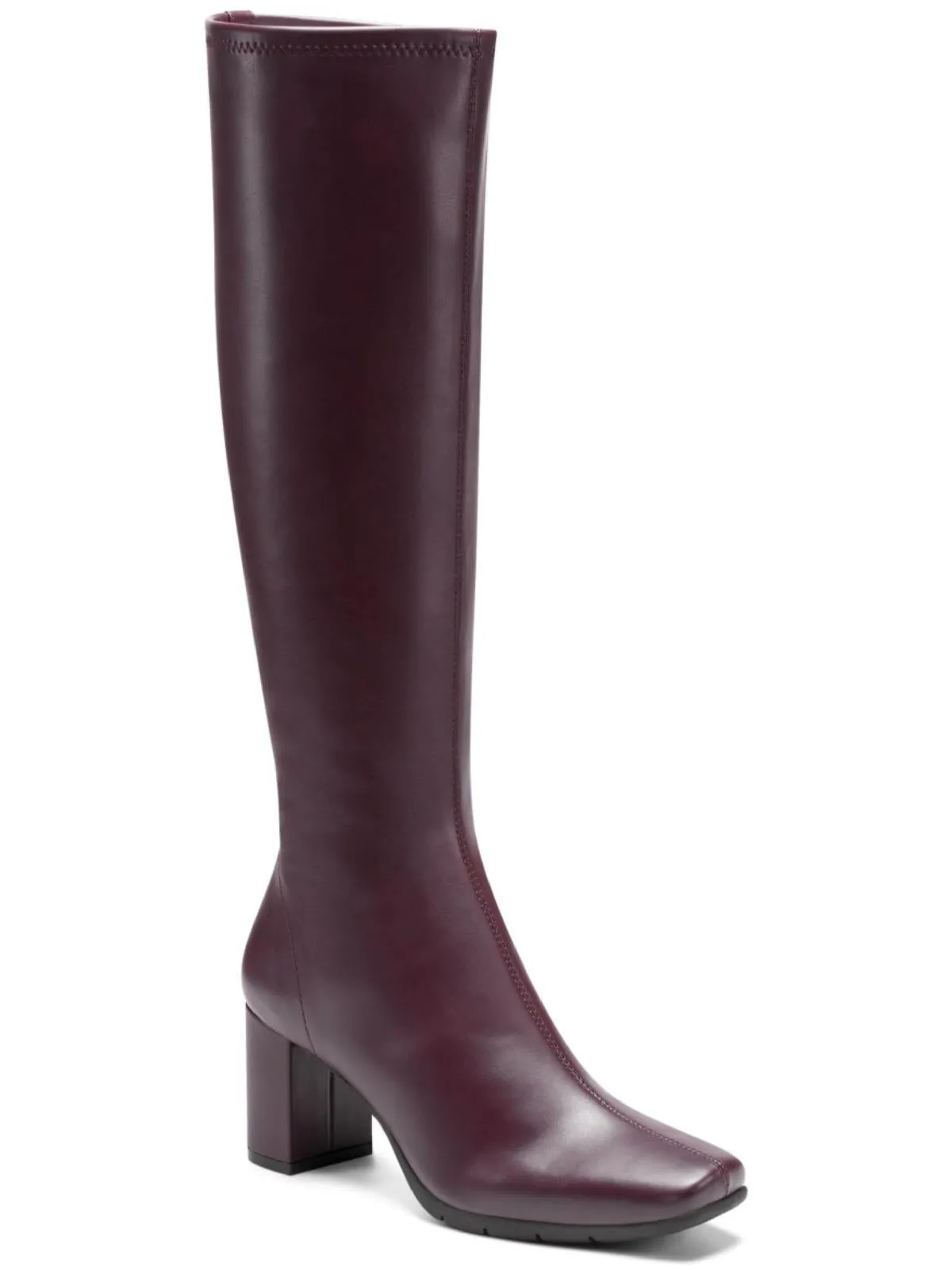 Anti-Skid Thermal Barrier Micah Womens Stretch Block Heel Knee-High Boots
