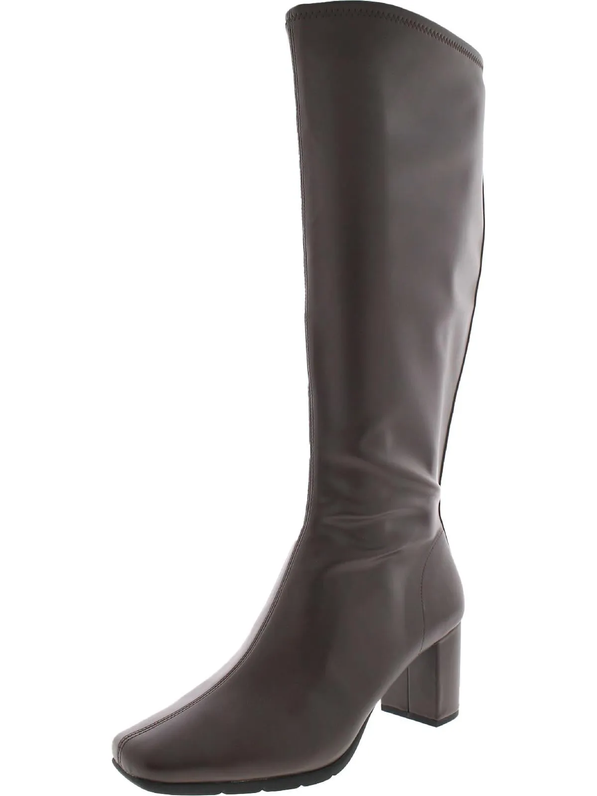 High Traction Stylish Explorer Casual Adventure Micah Womens Stretch Block Heel Knee-High Boots