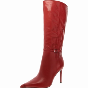 Voca Womens Leather Pointed Toe Knee-High Boots Slip Resistant Urban Traveler Quick   Dry