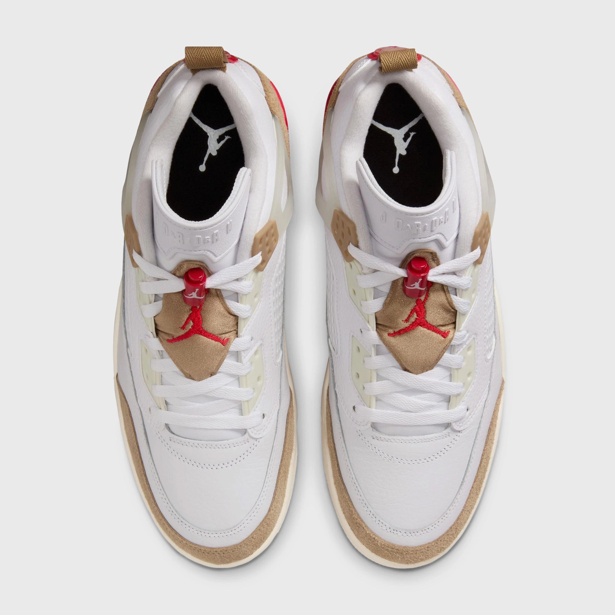 Jordan Spizike Low White / Fire Red - Desert Camo Neutral Stance Design Pro Agility Cushioning