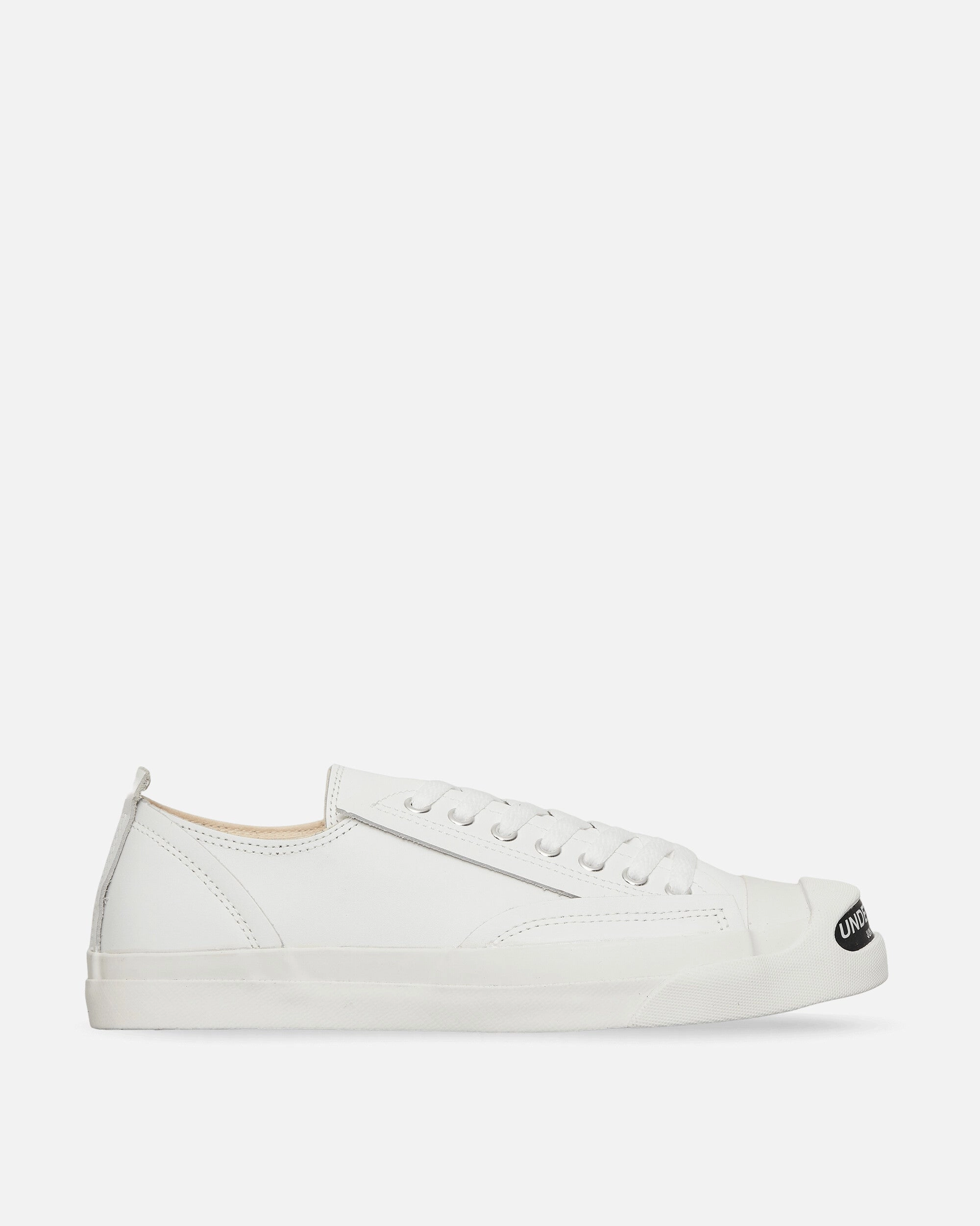 Men's Toe Logo Leather Sneakers White Comfort footbed Bendable Outsole