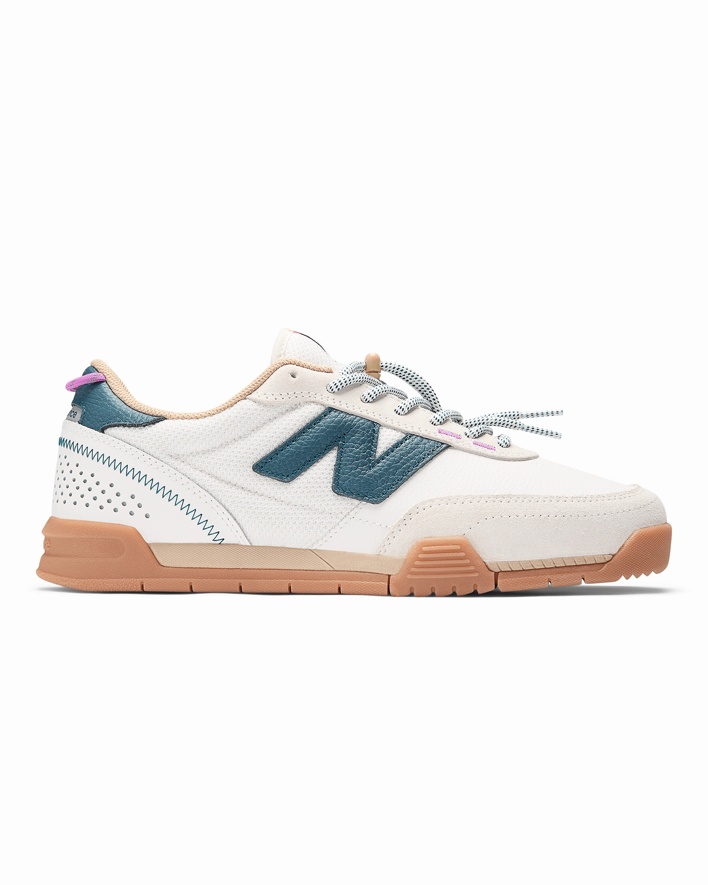 New Balance Numeric 440 Trail Low - Sea Salt / Teal Hook And Loop sport mix