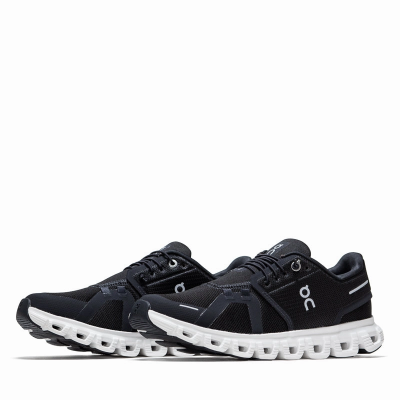 Women's On Cloud 6 - Black/White Joint protection