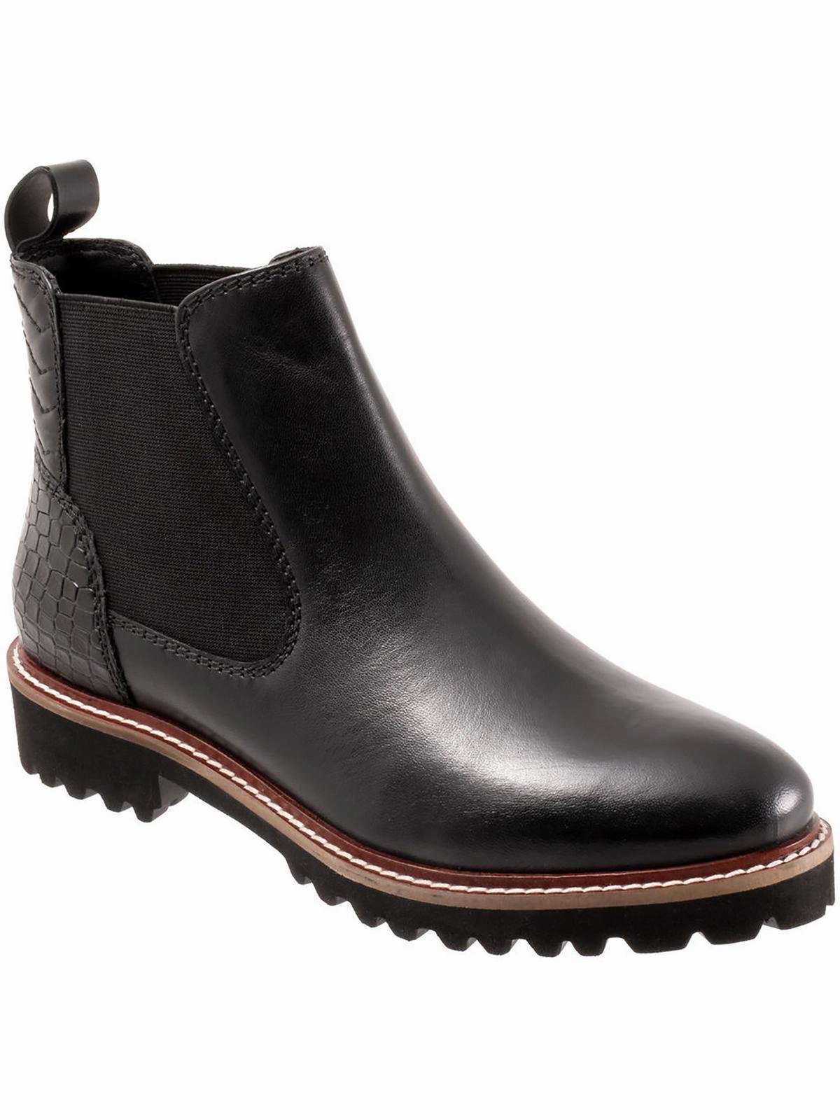 Indy Womens Patent Leather Pull On Chelsea Boots Music Fan Rugged Built Comfort Seeker