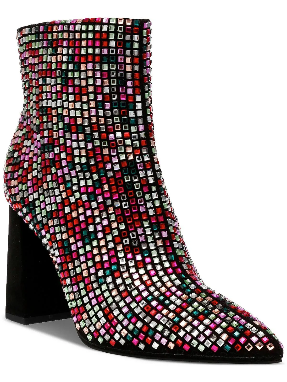 Ingridd Womens Block Heel Dressy Ankle Boots Synthetic Daily Rugged