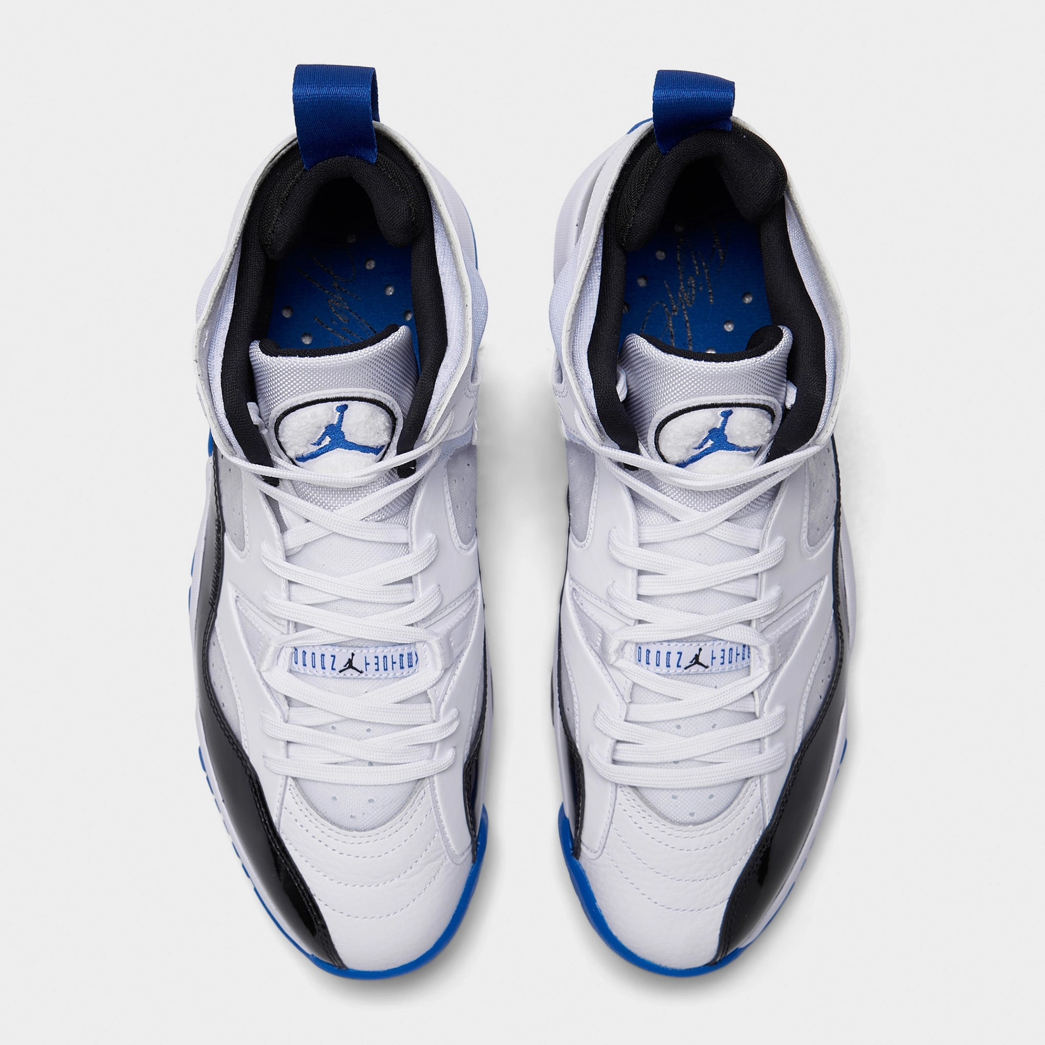 Herringbone Tread foam padding Jordan Jumpman Two Trey White / Game Royal - Black