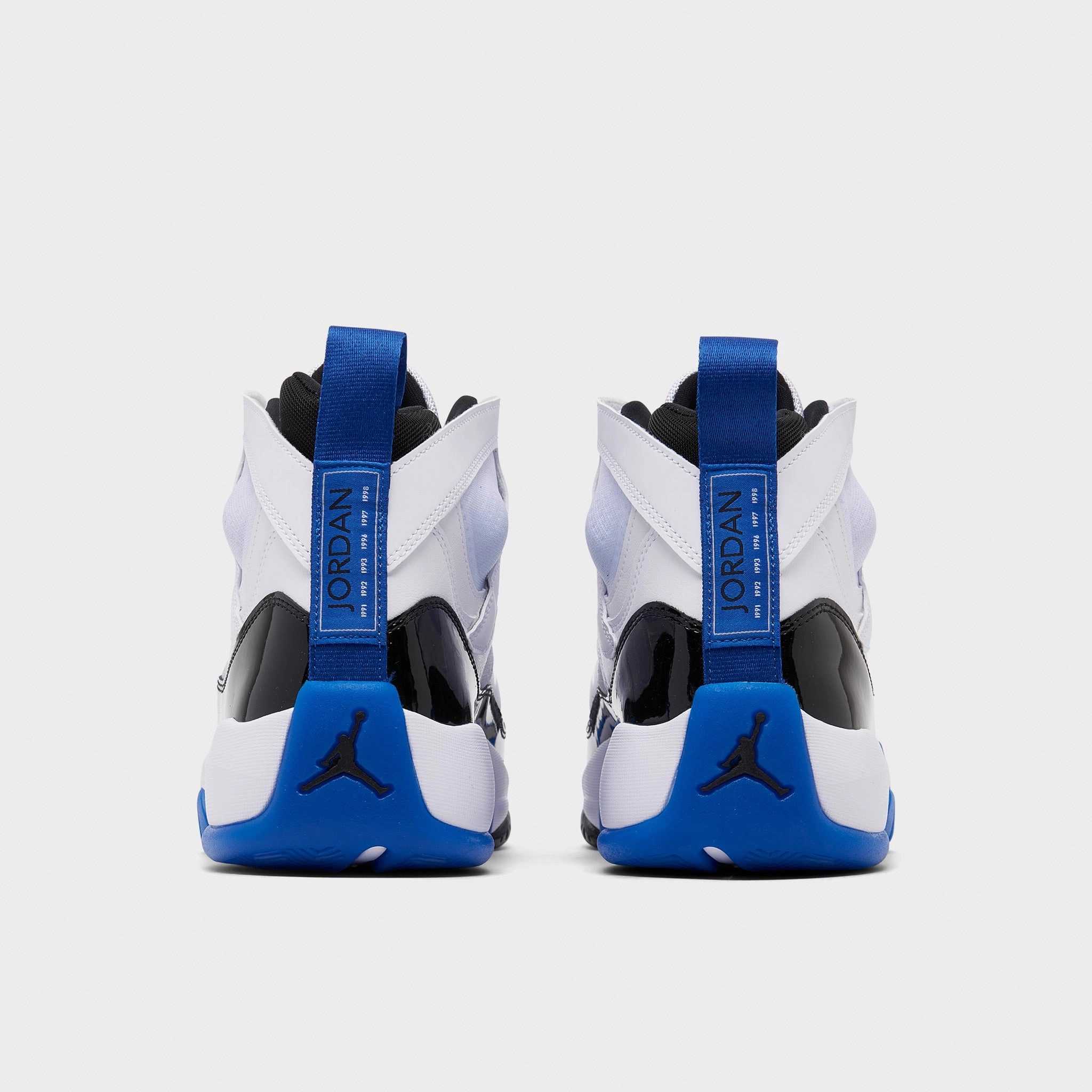 Jordan Jumpman Two Trey White / Game Royal - Black Contoured Arch Frame