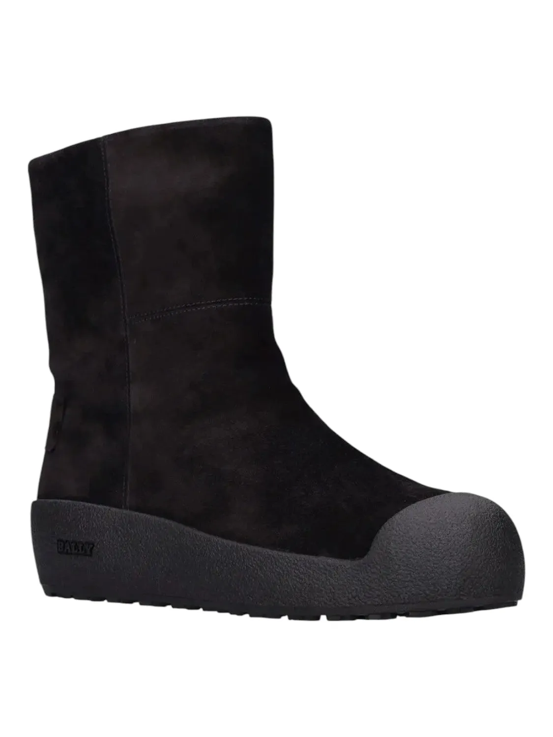 Neutral palette Anti Odor Work Commute Bally GSTAAD 6302964 Women's Black Suede Leather Shirling Lined Boots