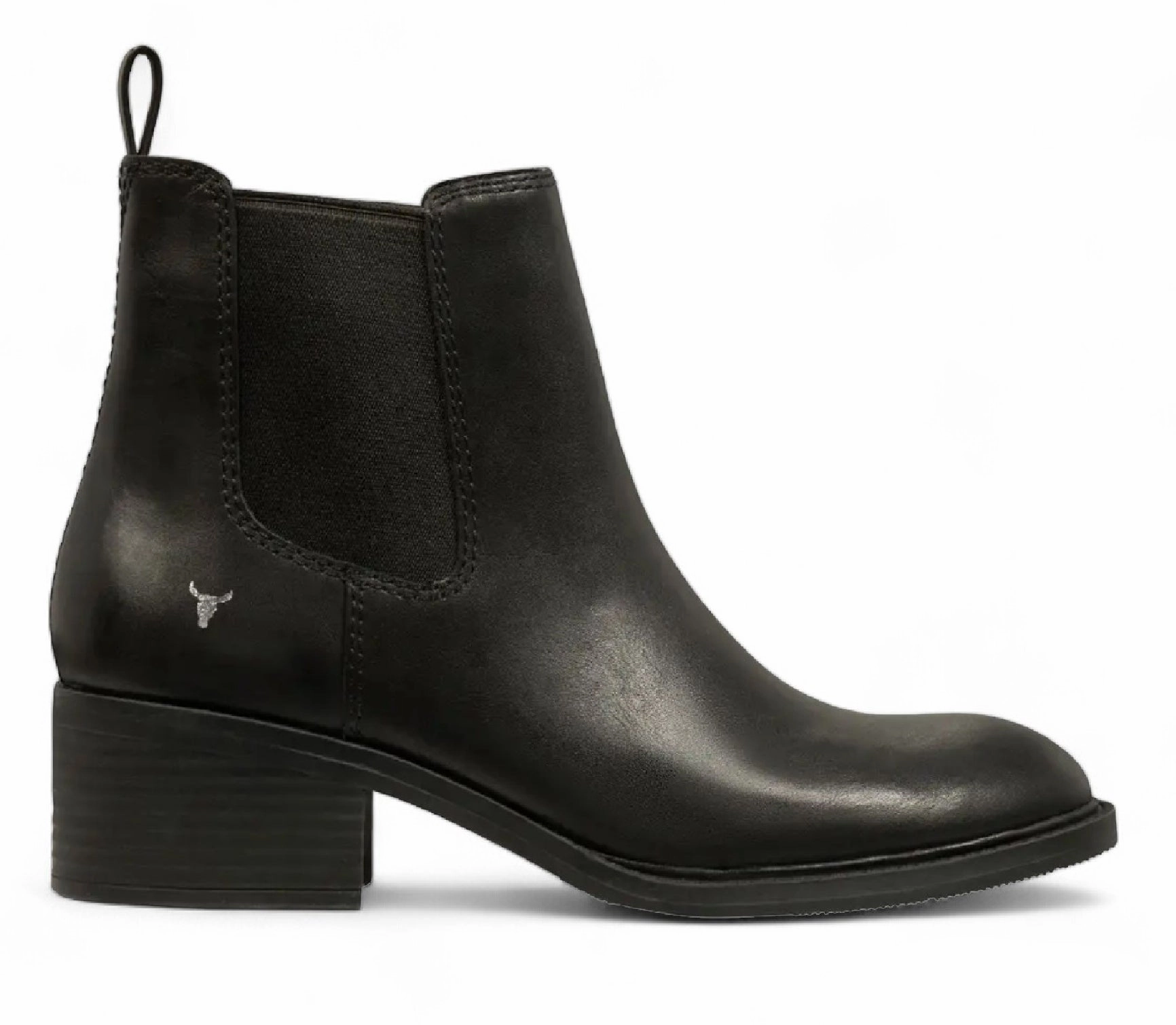 Windsorsmith Black Classic Leather Chelsea Boots - Replace Fashion Accessory Protective Sole