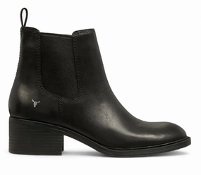 Windsorsmith Black Classic Leather Chelsea Boots - Replace Fashion Accessory Protective Sole