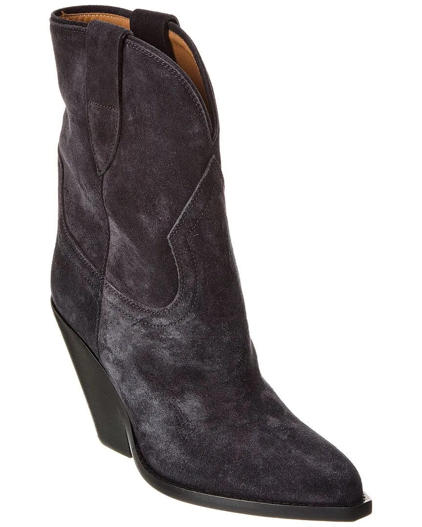 Anti Odor Stylish Explorer Steel Toe Isabel Marant Leyane Suede Cowboy Boot