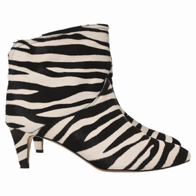 Protective Upper Multi-Function Wear Isabel Marant Zebra Ankle Boots In Animal Print Ponyhair