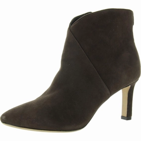Strong Grip Isabelle Womens Zipper Leather Ankle Boots