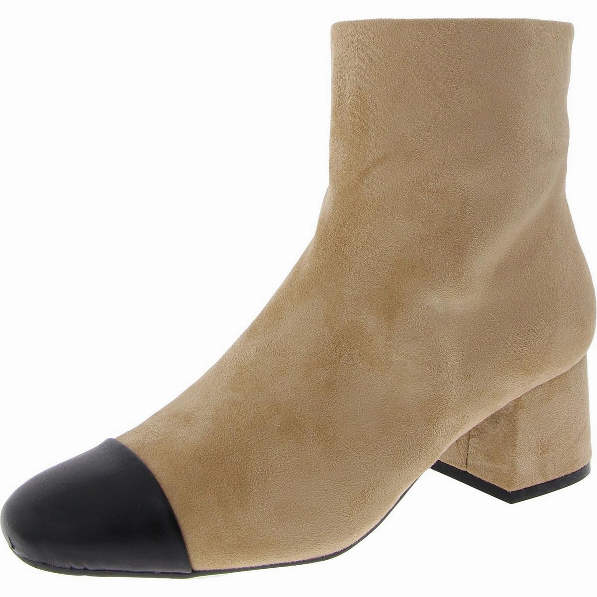 Janette Womens Faux Suede Block Heel Booties Performance Wear High Traction Outdoor Trek