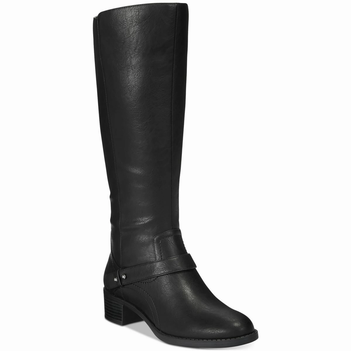chemical-resistant Jewel Plus Womens Wide Calf Faux Leather Knee-High Boots