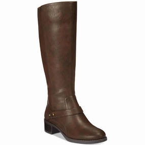 Elastic Cuff Jewel Plus Womens Wide Calf Slip-On Knee-High Boots