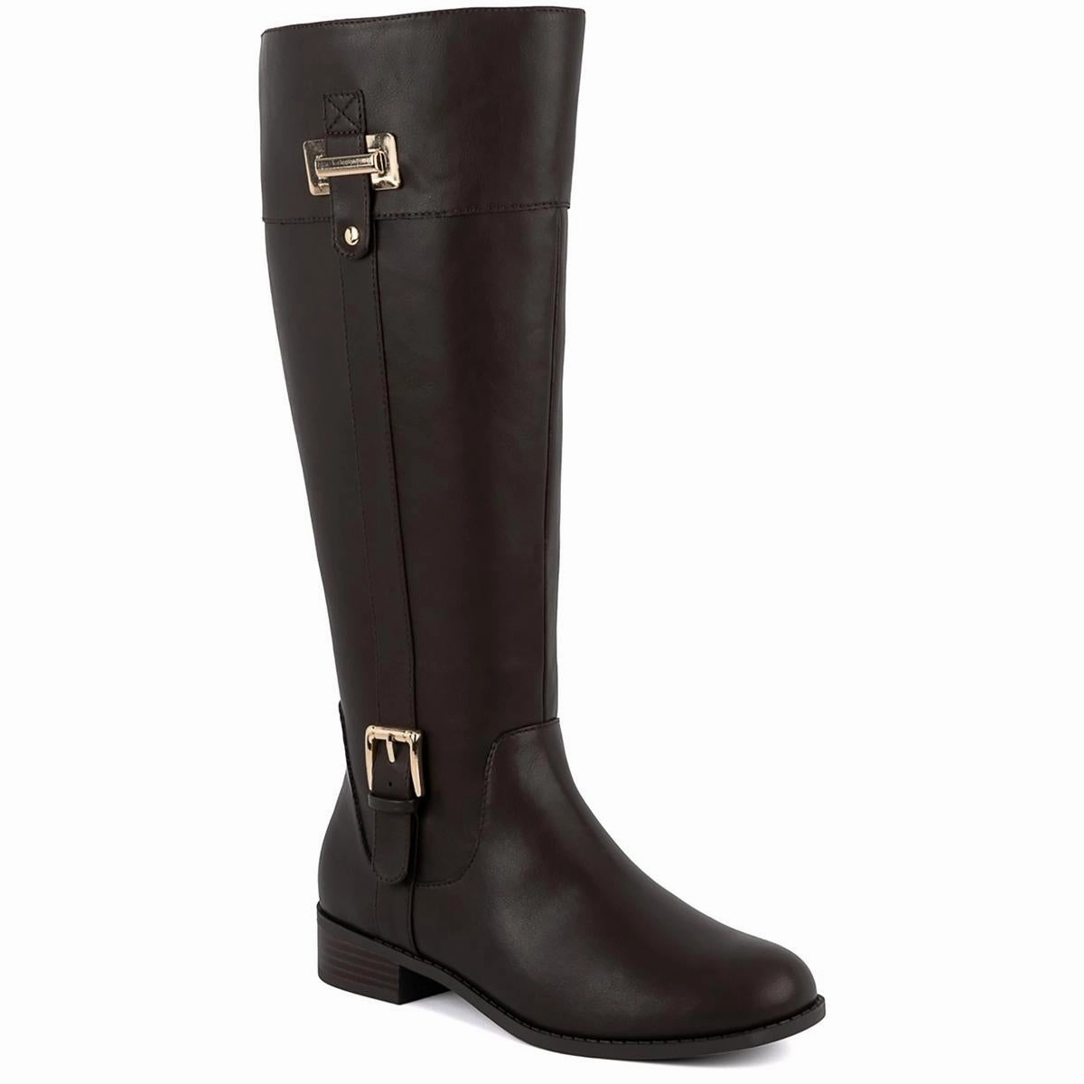 Warm Core JNYLEODENN Womens Belted Manmade Knee-High Boots