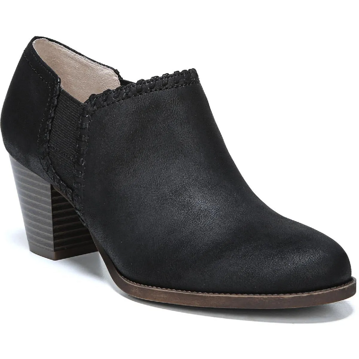 Joelle Womens Faux Leather Heeled Ankle Boots Quick Drying Urban Traveler