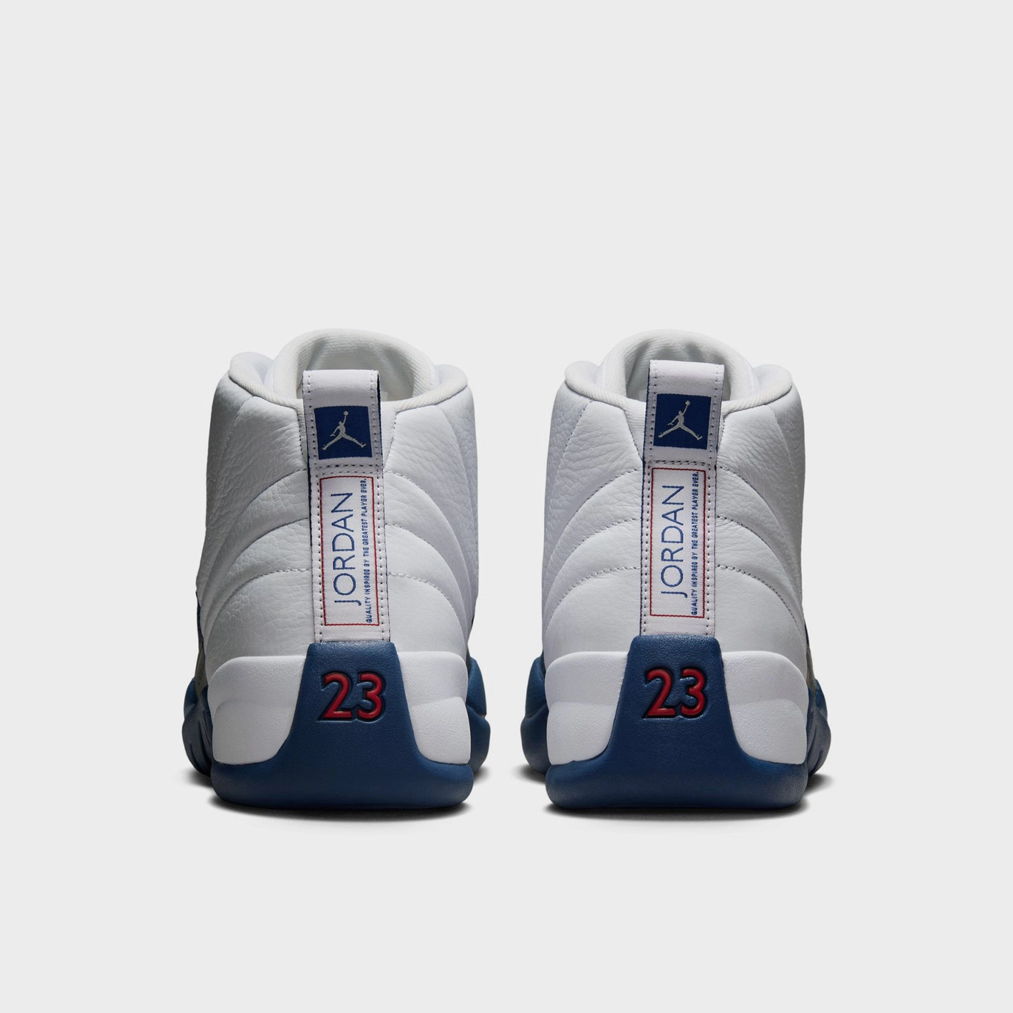 Jordan 12 Retro White / French Blue - Metallic Silver Rebound Propulsion Plate