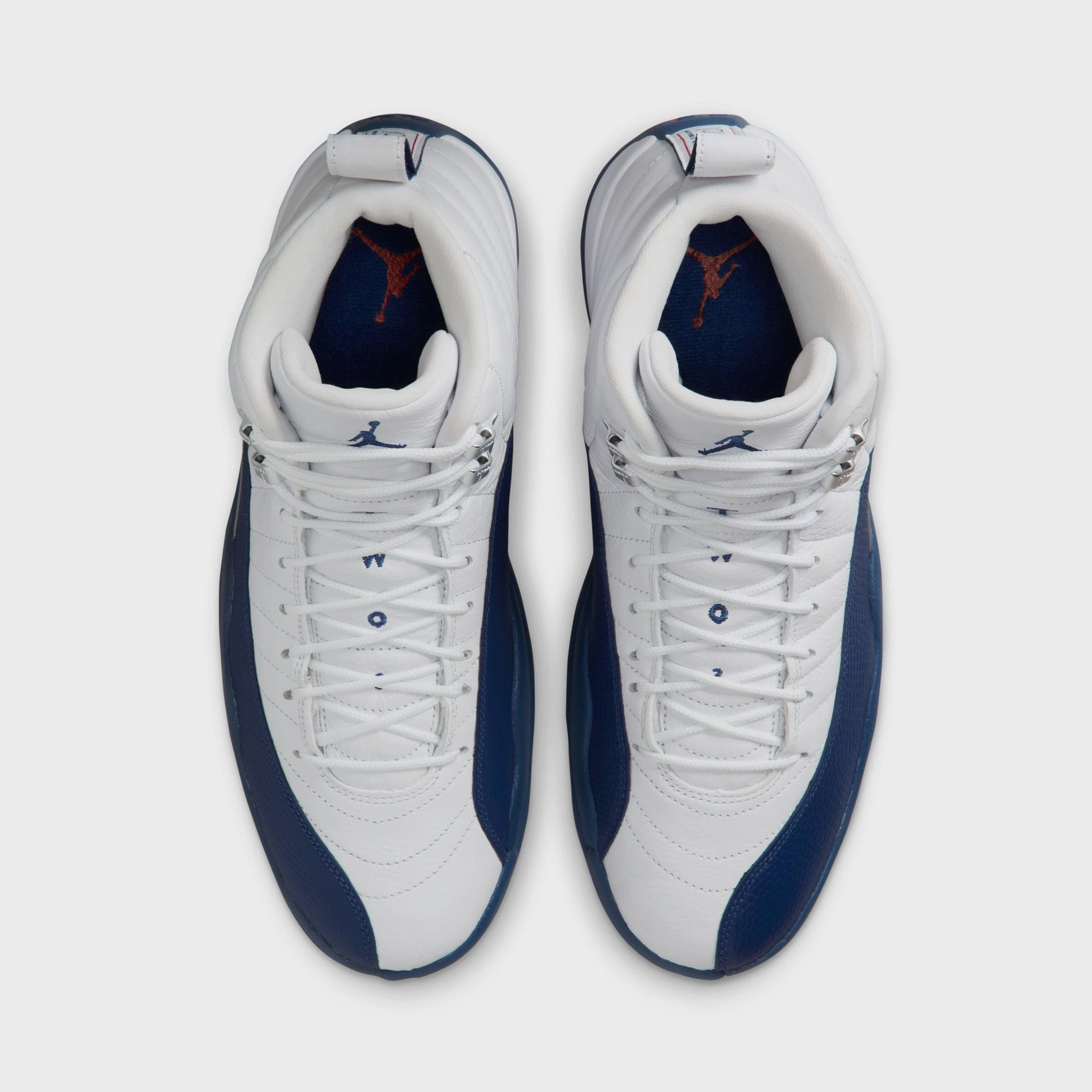 Jordan 12 Retro White / French Blue - Metallic Silver Heat Dissipating Design Enhanced Edge Stability