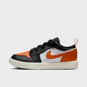 All Court Jordan 1 Low Alt PS Black / Starfish - White