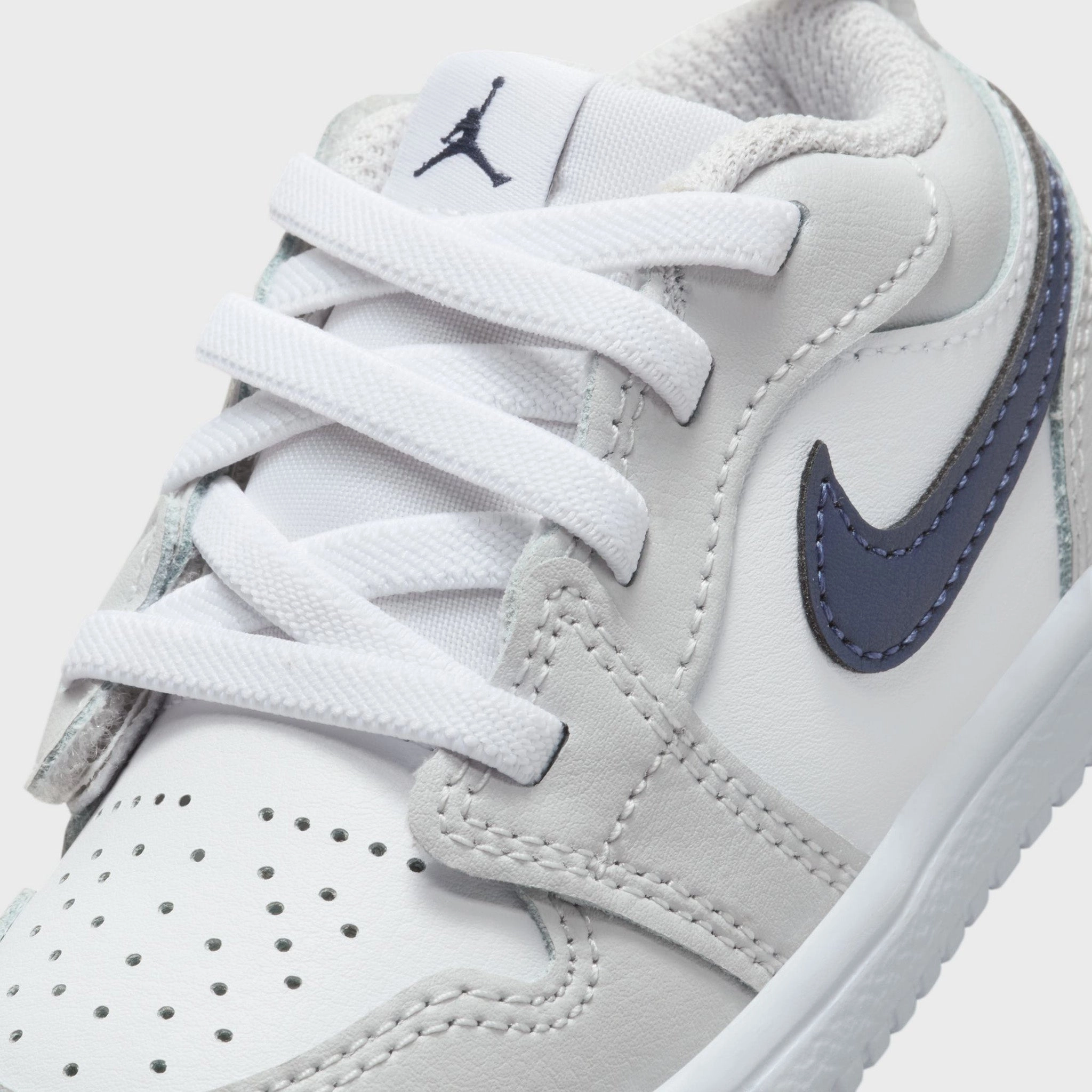 Slip   Resistant Sturdy Laces Jordan 1 Low Alt TD White / Midnight Navy - Neutral Grey