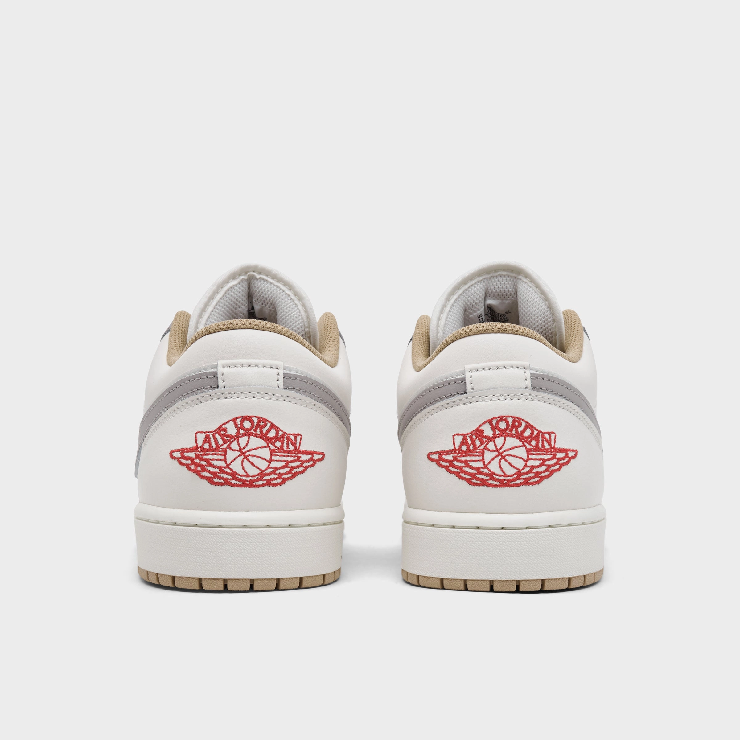 Kinetic Energy Harness Sneakers Platform Sole Jordan 1 Low Sail/Fire Red-College Grey