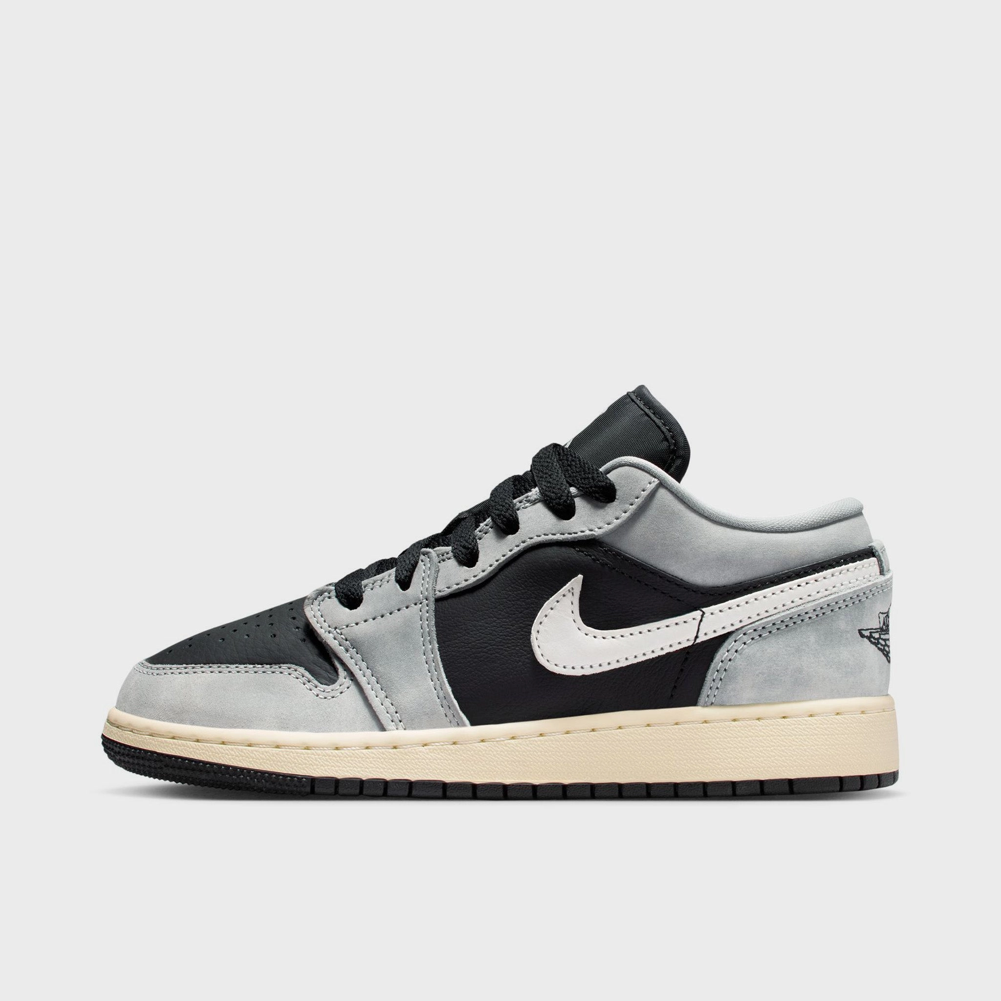 Perforated Insoles Platform Sole Jordan 1 Low SE GS Light Smoke Grey / Black - Sail