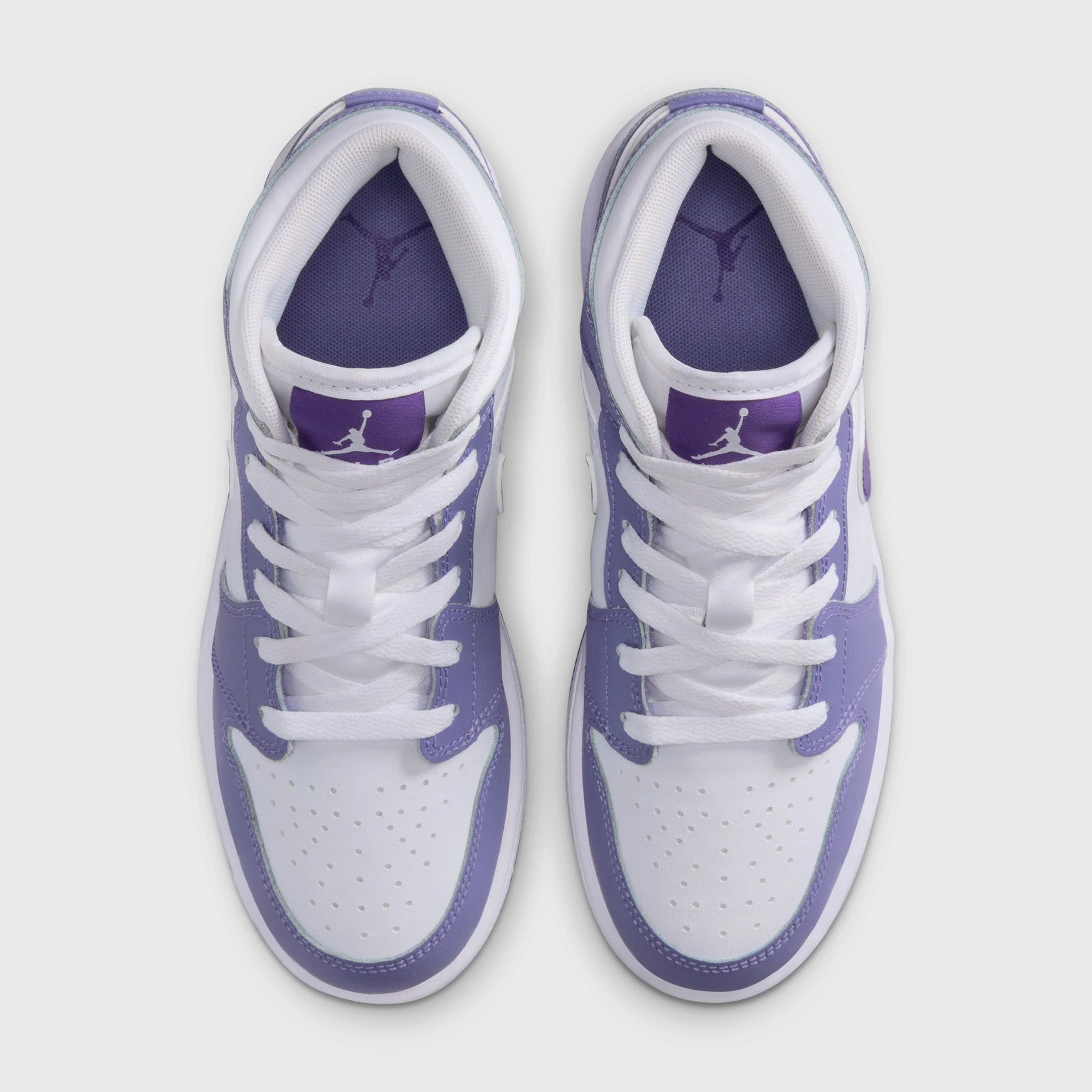 Court Ready Jordan 1 Mid GS Dusty Amethyst / Court Purple - White