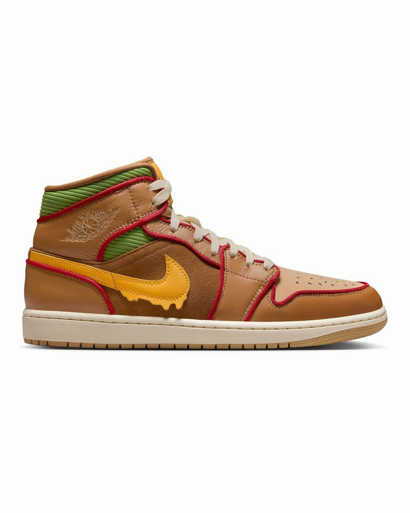 Easy Wear Jordan 1 Mid SE - Flax / University Gold - Sesame - Coconut Milk