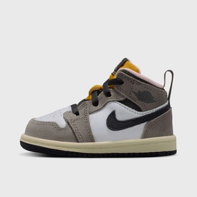 Sneakers Soft Interior Non Marketing Sole Jordan 1 Mid SE TD White / Oil Grey - Cave Stone