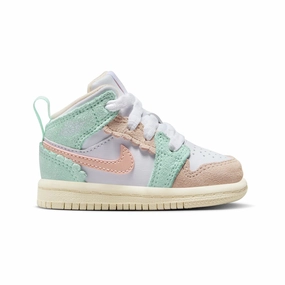 Jordan 1 Mid SE Toddler DZ5360-100 Thermoplastic Heel Stabilizers