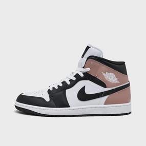 Jordan 1 Mid White / Black - Rust Pink Hexagonal Traction Nodes Traction Pattern Optimization