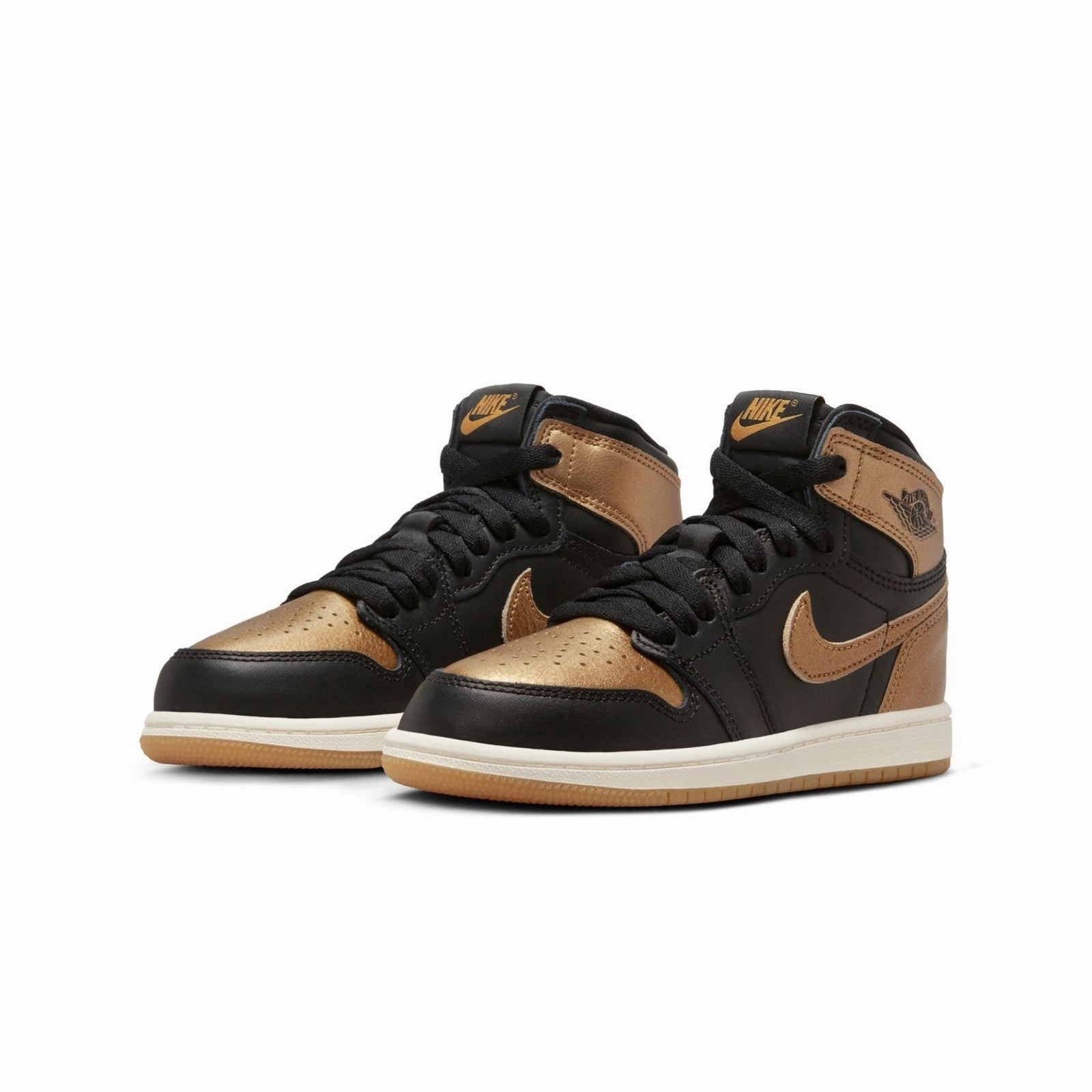 Stitch Down Construction Jordan 1 Retro High OG "Black and Gold" FD1412-071