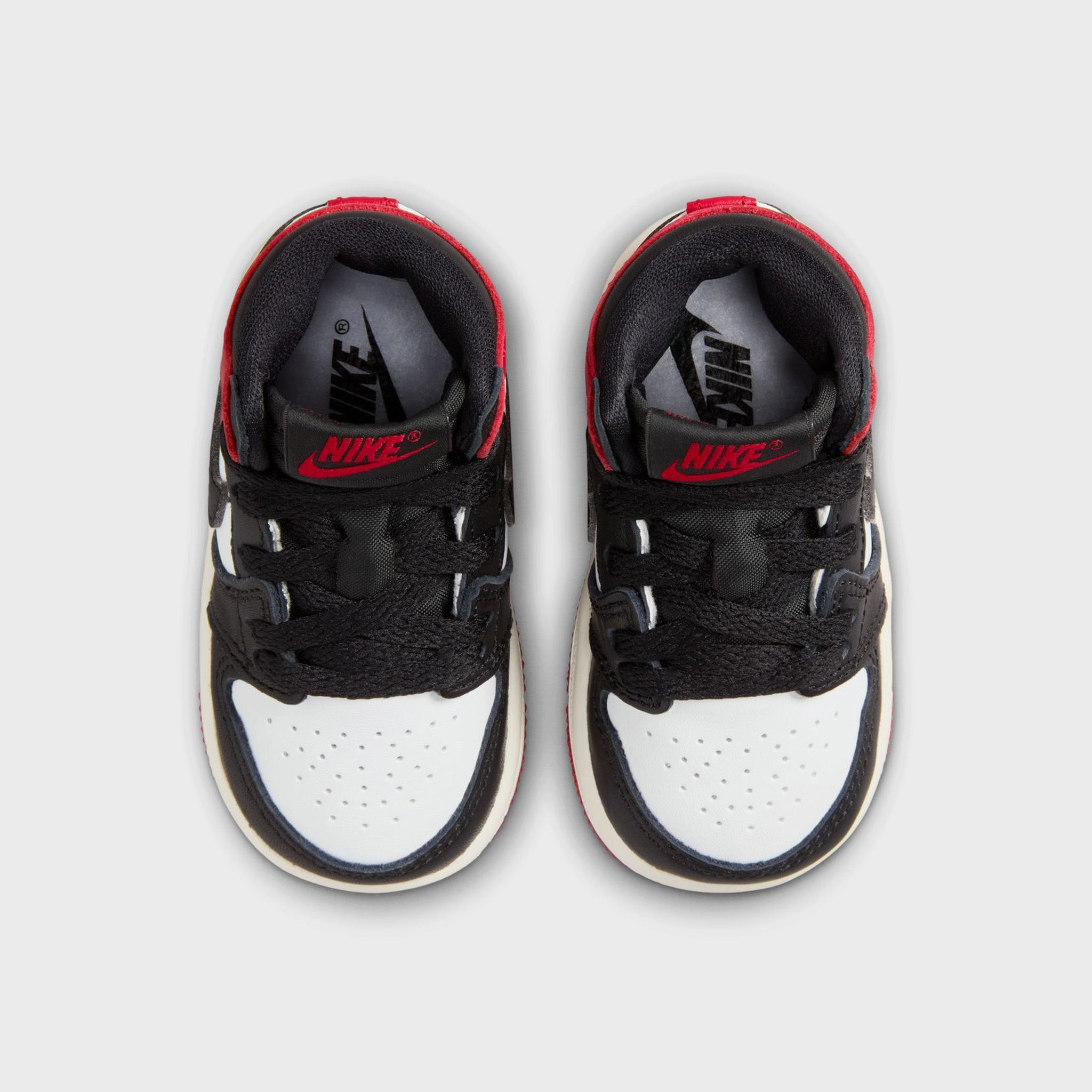 Jordan 1 Retro High OG TD White / Black - Varsity Red Comfort Grip Flex Groove Outsole